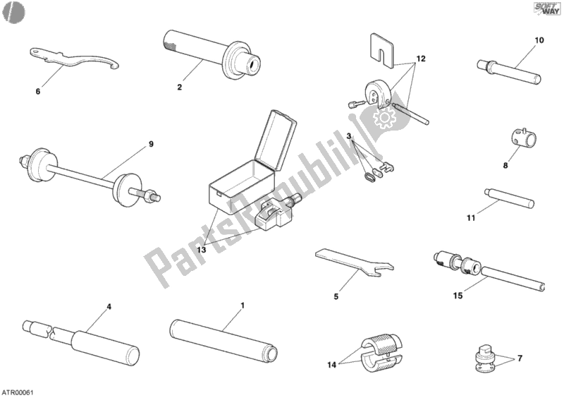 All parts for the Workshop Service Tools, Frame of the Ducati Superbike 749 S USA 2006